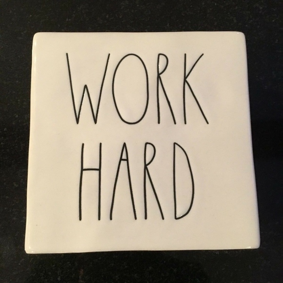 Rae Dunn Other - Rae Dunn Work Hard Be Brave Paperweight, New